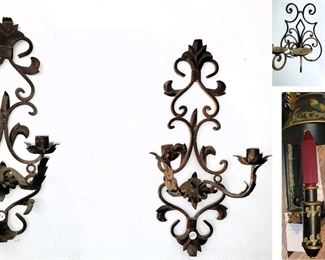 Metal Candle Sconces and Williamsburg sconces
