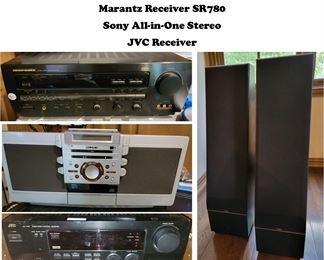 Thiel CS .5 Set, Sony all-in-one stereo: JVC and Marantz Receivers
