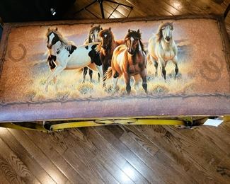 Horse theme entry Bench