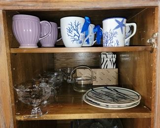 Entertaining cups, plates and bowls
