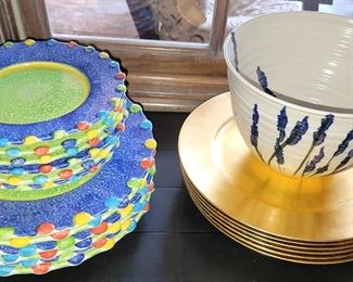 Amen Wardy unique dish set, pottery and chargers