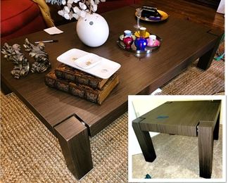 Contemporary coffee and side table set