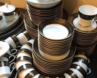 Black and Gold China