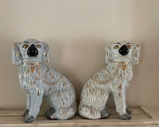 $250 Antique pair of Stafforshire Spaniels