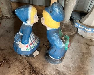 Kissing Dutch girl, and boy