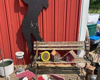 Shadow golfer, and yard decor