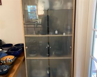 Modern frosted glass cabinet