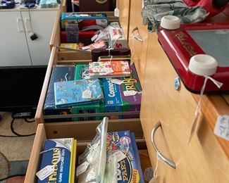 Many vintage games and toys