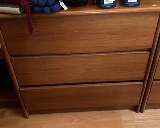 2 - 3 drawer dressers, there is a matching nightstand 