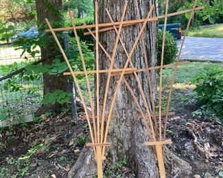 2 teak trellises 