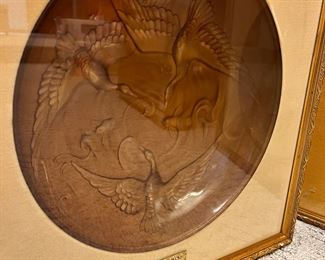 Verlys Glass Bowls Framed