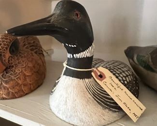 Jim Shea hand carved duck decoy