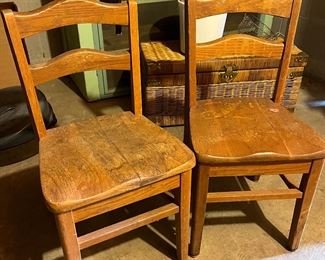 Pair of children's chairs
