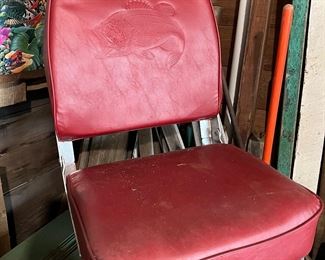 Vintage Boat Fishing Chair Seat