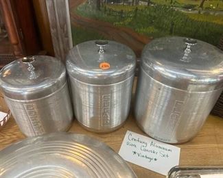  CENTURY ALUMINUM WARE CANISTER SET