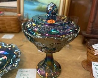 CARNIVAL GLASS CANDY DISH
