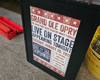  GRAND OLE OPRY FRAMED POSTER