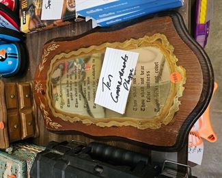 TEN COMMANDMENTS PLAQUE