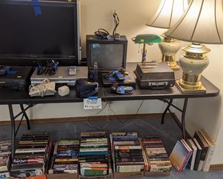 Books, electronics 