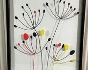 w2 dimensional abstract print of flowers4041 t