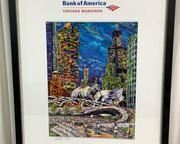 wframed chicago marathon souvenir poster4031 t