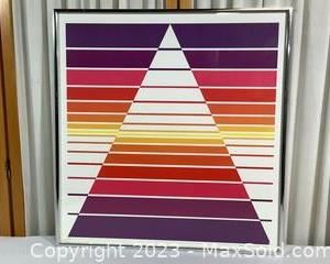wframed print abstract spectrum4091 t
