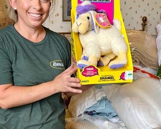 Naomi in the kids room