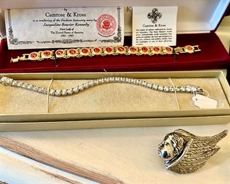 Campise & Kross Jacqueline Kennedy series costume jewelry. 