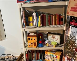 Vintage books and toys