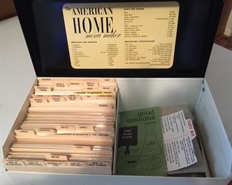 Cater to OCD urges with this old school menu planner and recipes. 