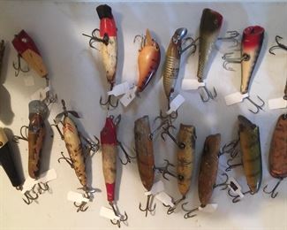 No need to make up a fish story when you have these great old lures to show. 