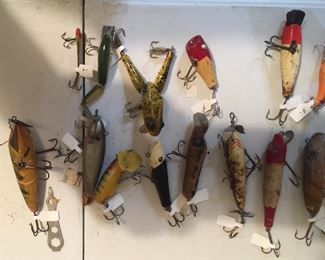 These old lures have been fishing and spent time in a tackle box. 