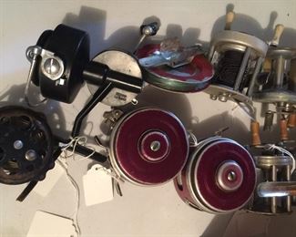 Fishing reels and line also make great display pieces. 