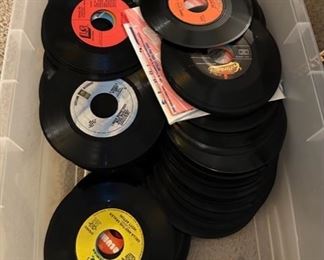 boxes of 45's ....... some never played