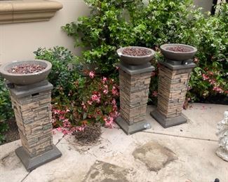 Fire Columns for outdoor entertaining 