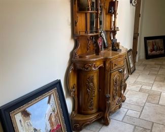 Hand made China hutch 