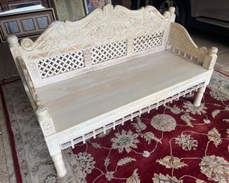 Hand made solid wood bench 