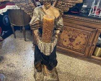 Angel Statue holding a candle 