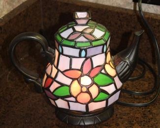 Cheyenne Tiffany Style Stain Glasses Teapot