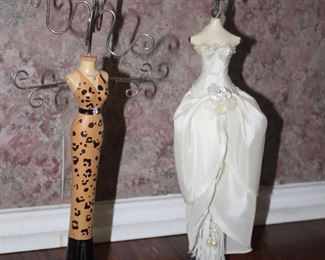 Mini Vintage Evening Gown Jewelry Holders