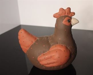 Vintage Sitting Down Rooster