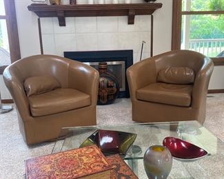  Swivel Barrel Chair