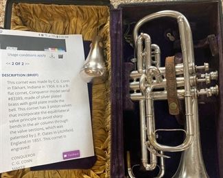 C G Conn, 1904 B-flat cornet 