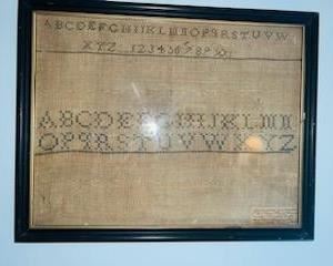 Family Sampler, unfinished