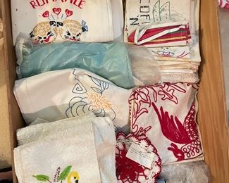 Antiques and collectibles, vintage linens