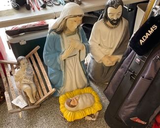 Nativity blow mold figures 