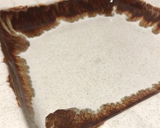 Drip Glaze mid century ashtray