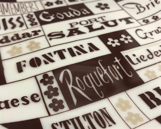 Saltera 70s Graphic Cheeseboard snack plates