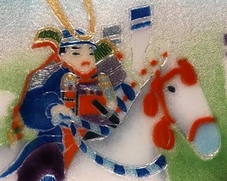 Genghis Khan Ando Cloisonne tray