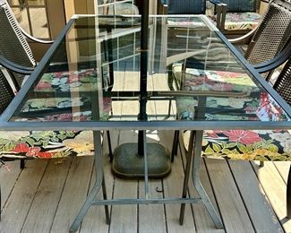 Elegant Patio Table, chairs and umbrella